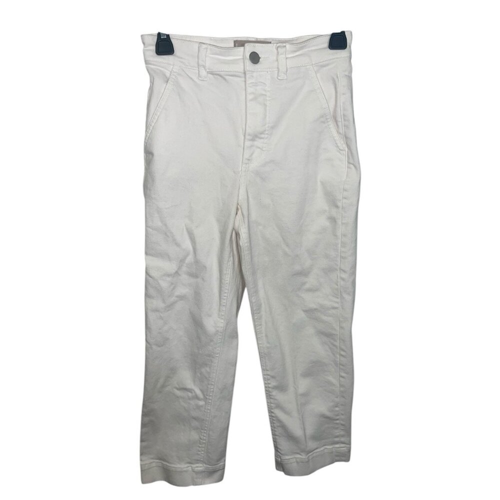 EVERLANE Women's Size 0 White Cropped Denim Jeans